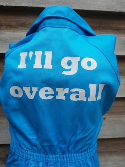 Blauwe Kinderoveralls met print