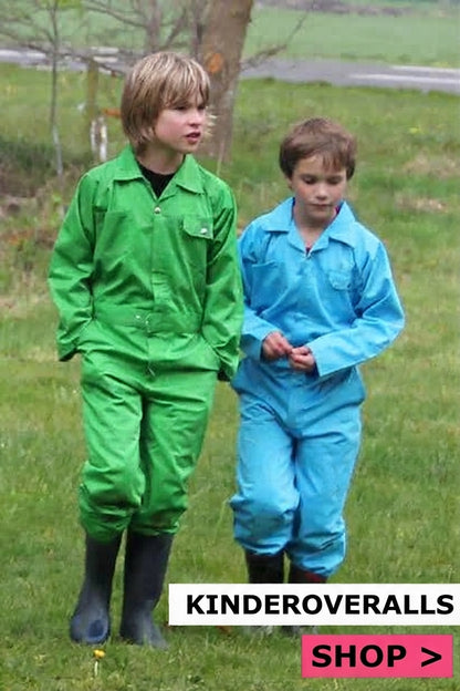 Blauwe Kinderoveralls met print