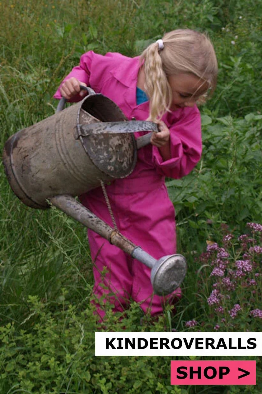 Roze Kinderoveralls met print
