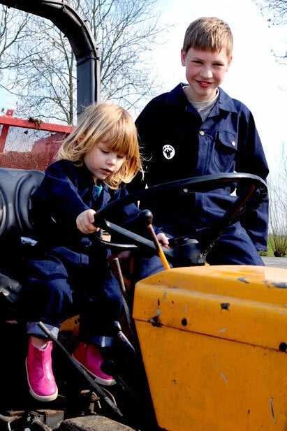 Jeansoverall Kinderoveralls met geborduurde naam